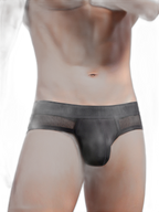 2 Pack Men's Low Rise Mesh Large Pouch U-convex Breathable Comfortable Briefs
