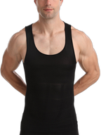 Mens Waist Body Shaper Vest T-Shirt Tank Tops