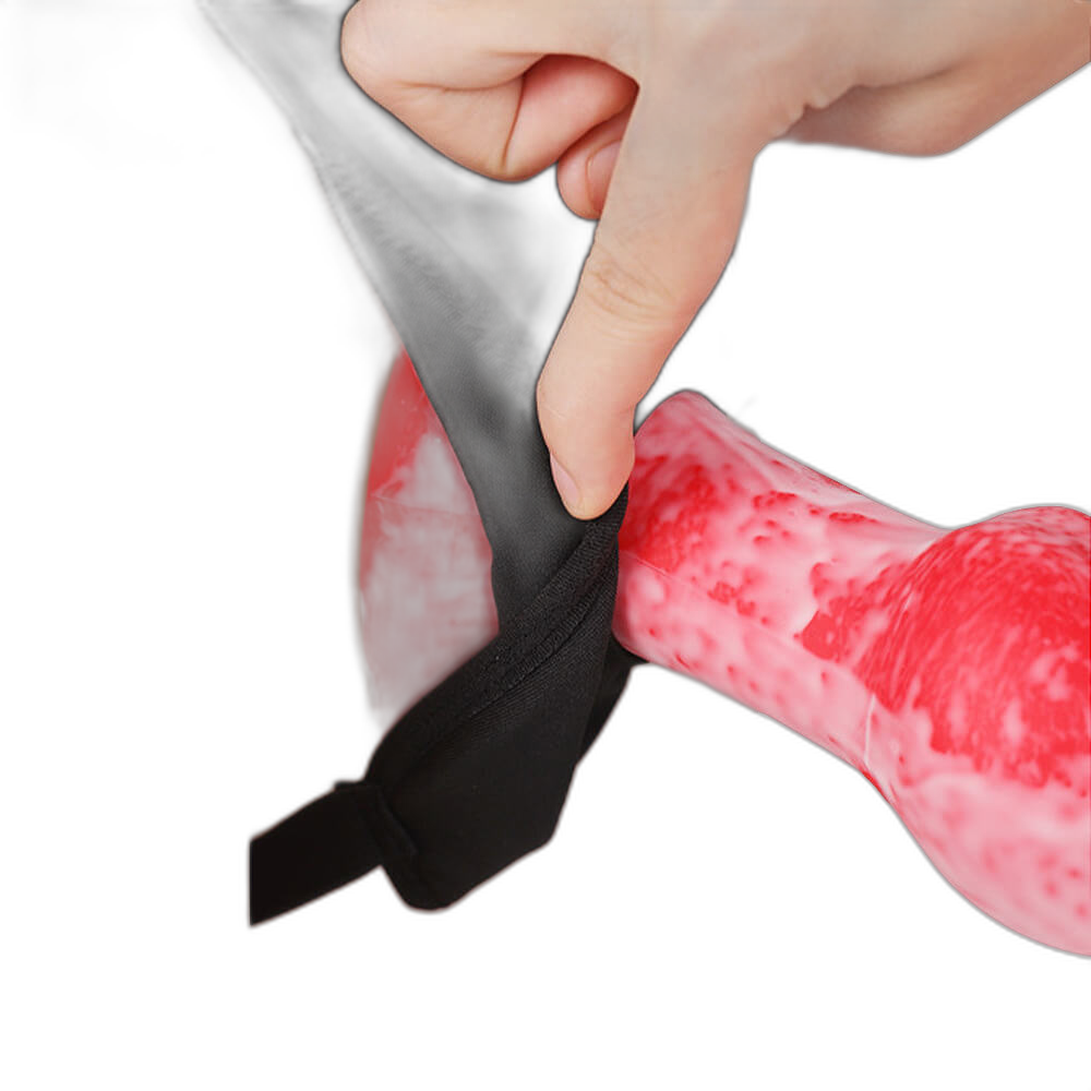 Shooter - 6-7 Inch Penis Sleeve With Harness - Knotted Cock Extender