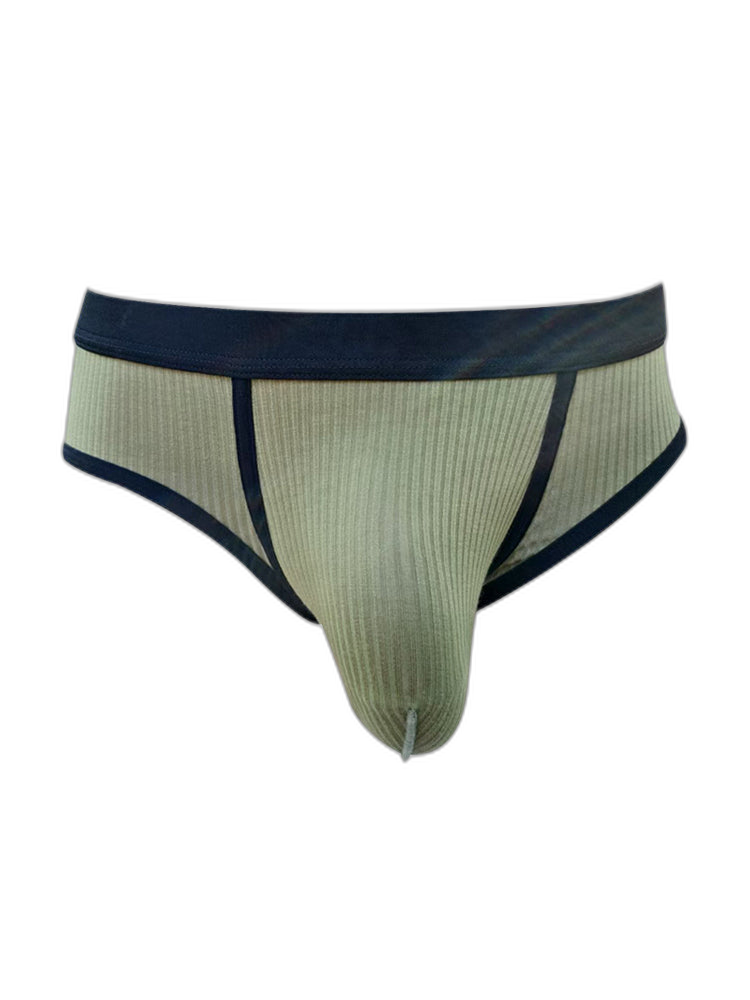 3 Pack Men's Seamless Comfort Large Supportive Pouch Sexy Low-Rise Briefs