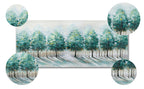 Large Framed Canvas Wall Art 120x50cm Green Trees Landscape Painting FajerminArt