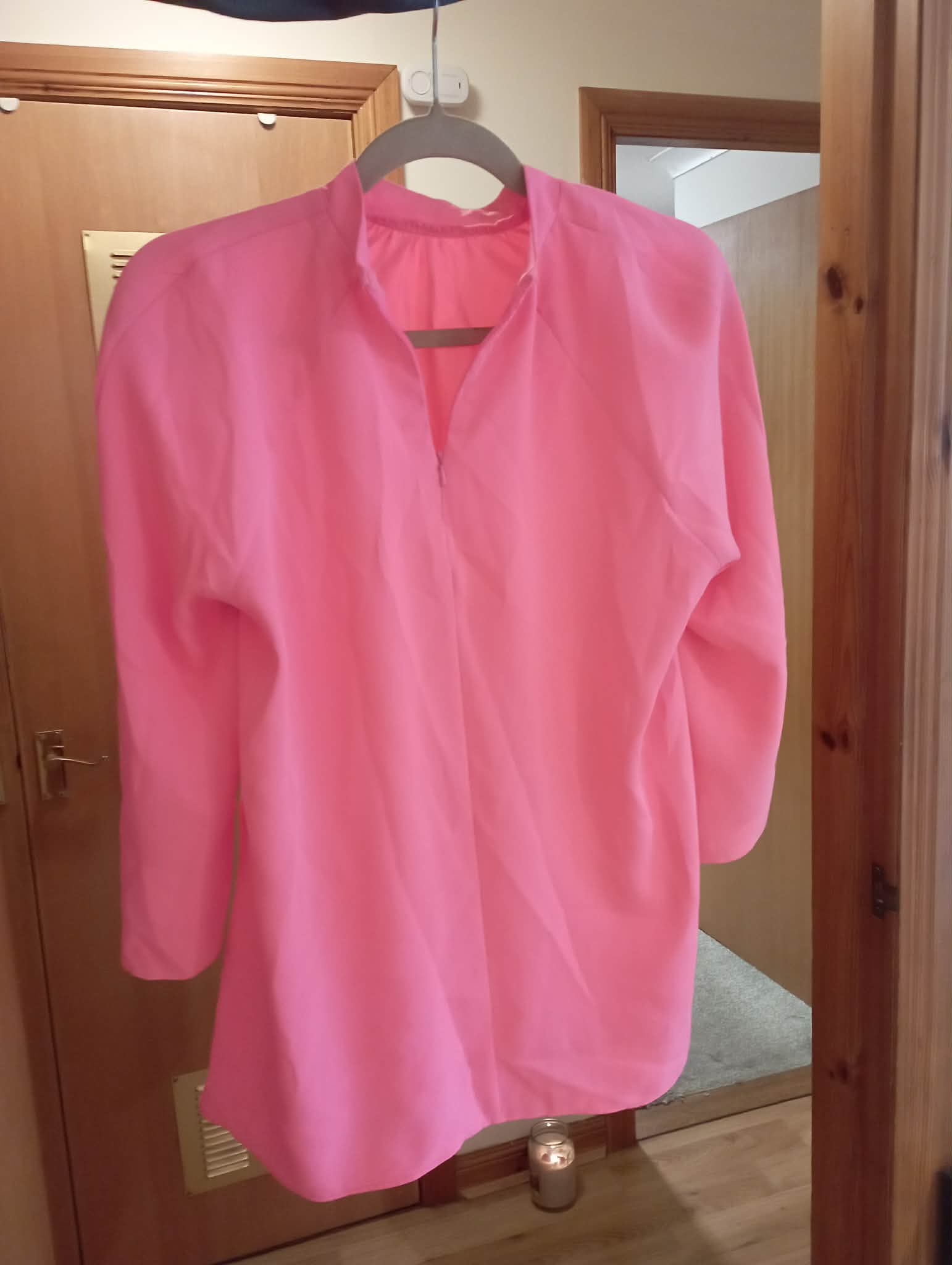 WOMEN'S CHELSEA GIRL RIVER ISLAND PINK BLOUSE TOP (14UK)