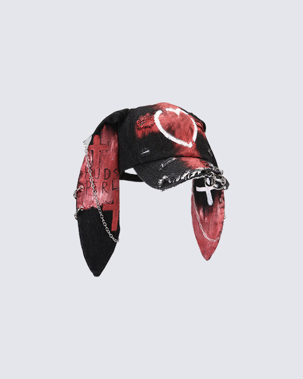 Punk Bunny Ear Baseball Cap