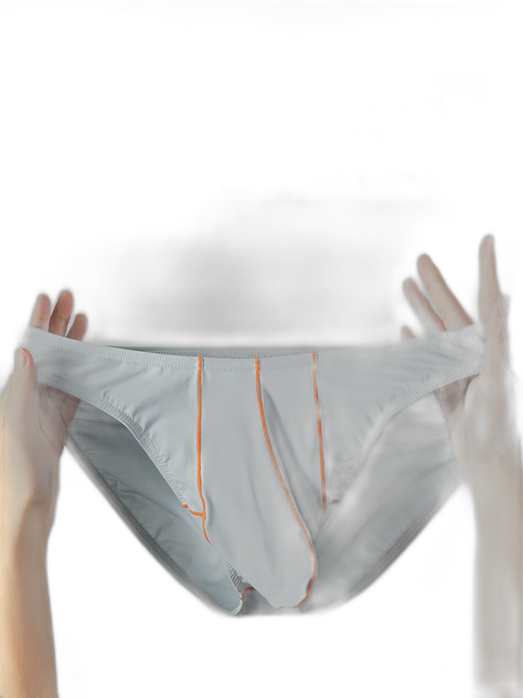 3 Pack Men's U-Pouch Ice Silk Briefs