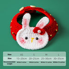 Christmas Pet Woven Milk Cotton Hand Knitting Yarn Collar
