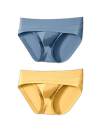 2 Pack Men's Ultra-Soft Fabric Stretch Fit Supportive Pouch Breathable Briefs