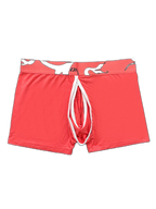Men's Detachable Pouch Easy-Access Open Fly Modal Split-Crotch Boxers Briefs