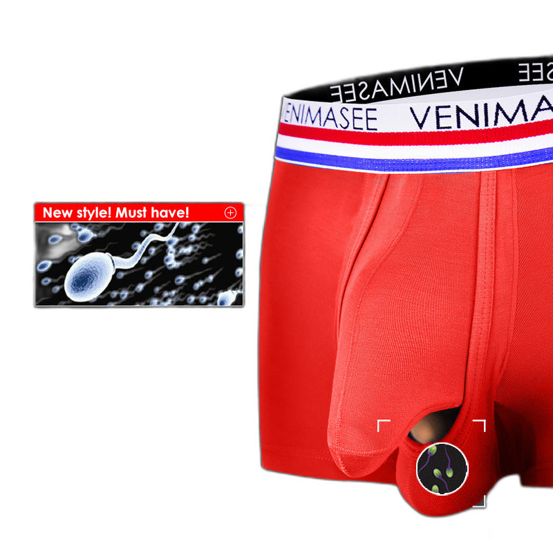Modal Underwear Separate Pouch Boxer Briefs