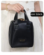 Shell Shape PU Leather Cosmetic Bag Waterproof Letter Makeup Pouch Bag Multifunction Carry-on Makeup Tote Travel Wash Bags