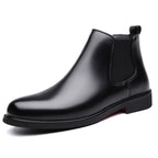 Autumn And Winter Fleece-lined Martin Boots Men's Shoes Cross-border Amazon Wear-resistant Worker Boot Rubber Outdoor Mountaineering Plus Size 38-4