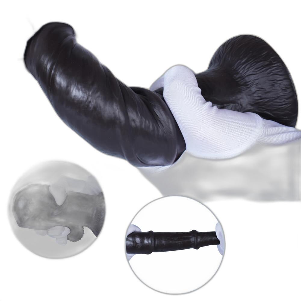 Harper - Black Horse Dildo - Curved Dildo - 3 Sizes