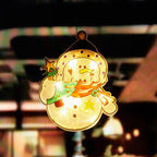 Santa Claus Led Suction Cup Window Hanging Lights Christmas Decorative Atmosphere