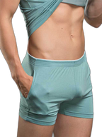 Solid Color Modal Home Boxers for Men