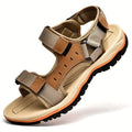 Unisex Adjustable Hook-and-Loop Closure Breathable Fabric Sandals