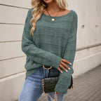 Fashionable Women's Retro Hollow-out Loose Sweater