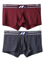 2 Pack Separated Pouch Comfy Mens Boxer Briefs