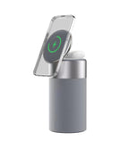 3-in-1 Wireless Charging Station with Bluetooth Speaker & LED Lamp | iPhone AirPods Charger