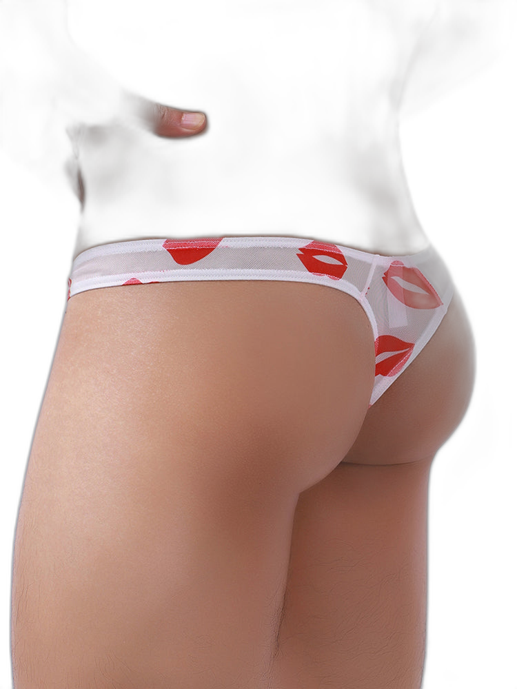 3 Pack Sexy Print Low-rise Thongs for Men