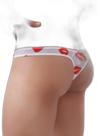 3 Pack Sexy Print Low-rise Thongs for Men