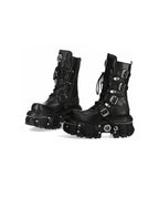 New High-Top Buckled Gothic Boots