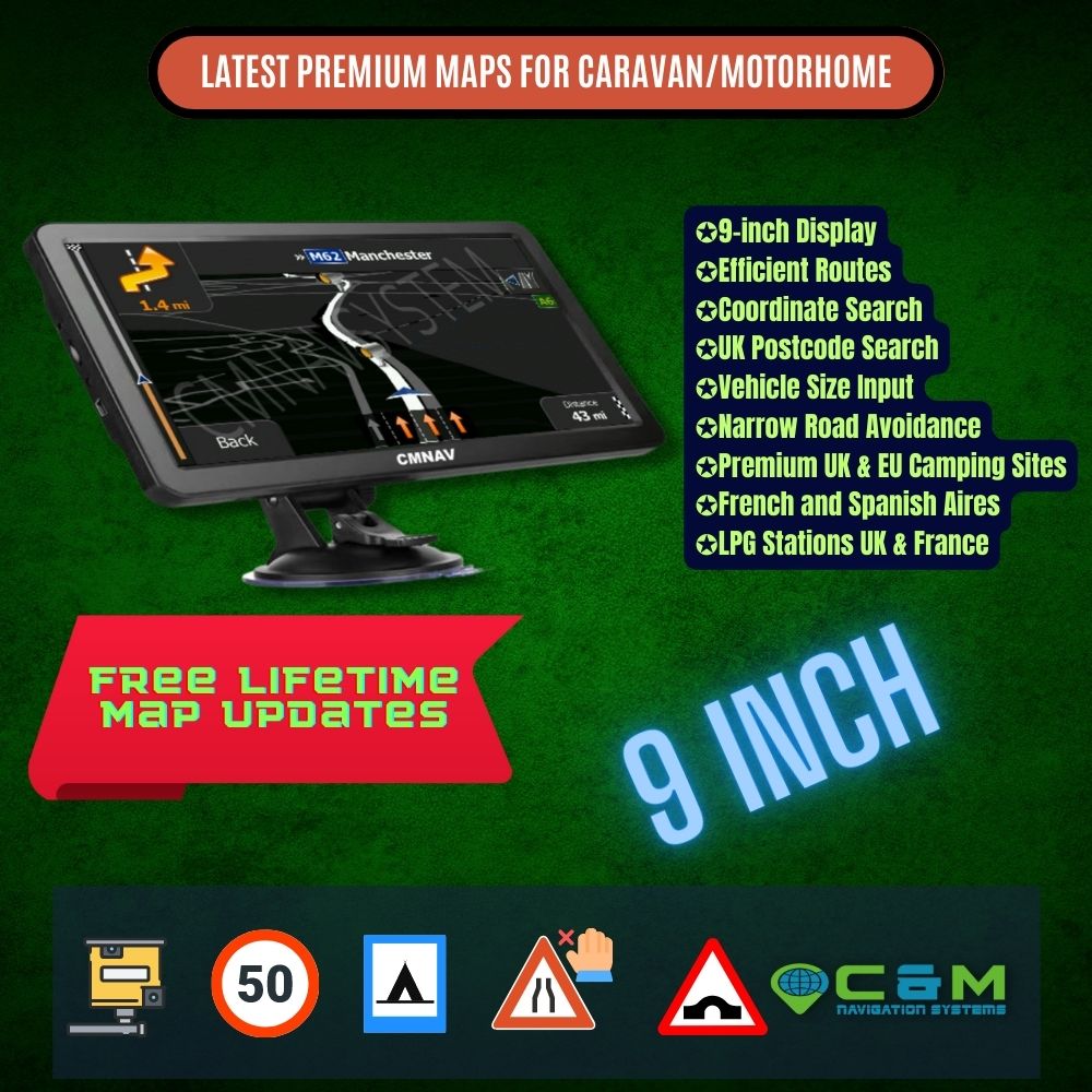 9" CMNAV Starter Camper Plus (128 MB RAM)