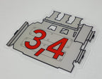 Porsche 911 3.4 engine window sticker - Retro Outlaw style rear screen decal