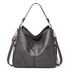 Hobos Zipper Bucket Bags With Adjustable Shoulder-strap Handbags Temperament High Capacity Messenger Shoulder Bag For Women