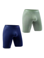 2 Pack Men’s Front Pouch Mesh Boxer Briefs
