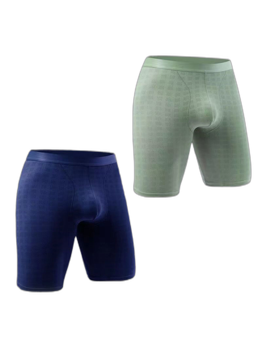 2 Pack Men’s Front Pouch Mesh Boxer Briefs