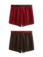 2 Pack Men's Solid Lounge Casual Boxers