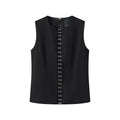Round Neck Sleeveless Vest Fashion Casual Pants Suit