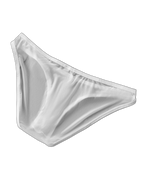2 Pack Men's Thin Ice Silk Face Mask Fabric U-Convex Sexy Semi-Transparent Bikini