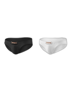 2 Pack Men's U-Pouch Design Metal-Clasp Thin Briefs