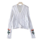 Idle Style Short Long-sleeved Sweater Top
