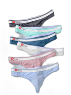 3 Pack Men's Ice Silk Sexy U-Shaped Pouch Kiss Thong