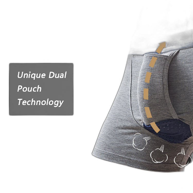 Cotton Ball Pouch Separate Men's Boxer Briefs