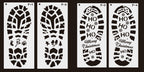 Christmas Footprints Hollow Out Template Ruler