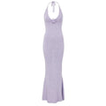 Sexy Slim-fit Strap Dress Backless Tight-fit Beautiful-back Knit Dress