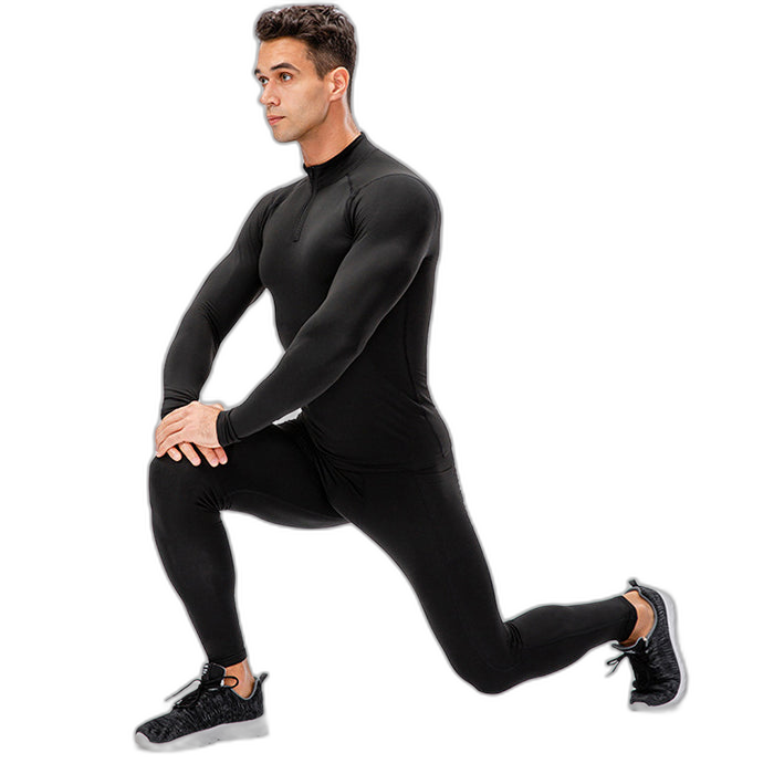 Mens Sports Thermal Leggings Compression Base Layer Tights
