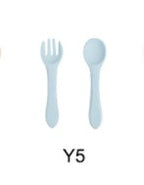 Baby Feeding Set - Silicone Spoon & Fork, Food-Grade BPA-Free