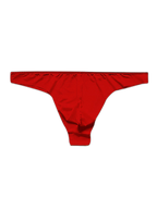 4 Pack Men's Seamless Ice Silk Sports Sexy Solid Color Thong & Strings