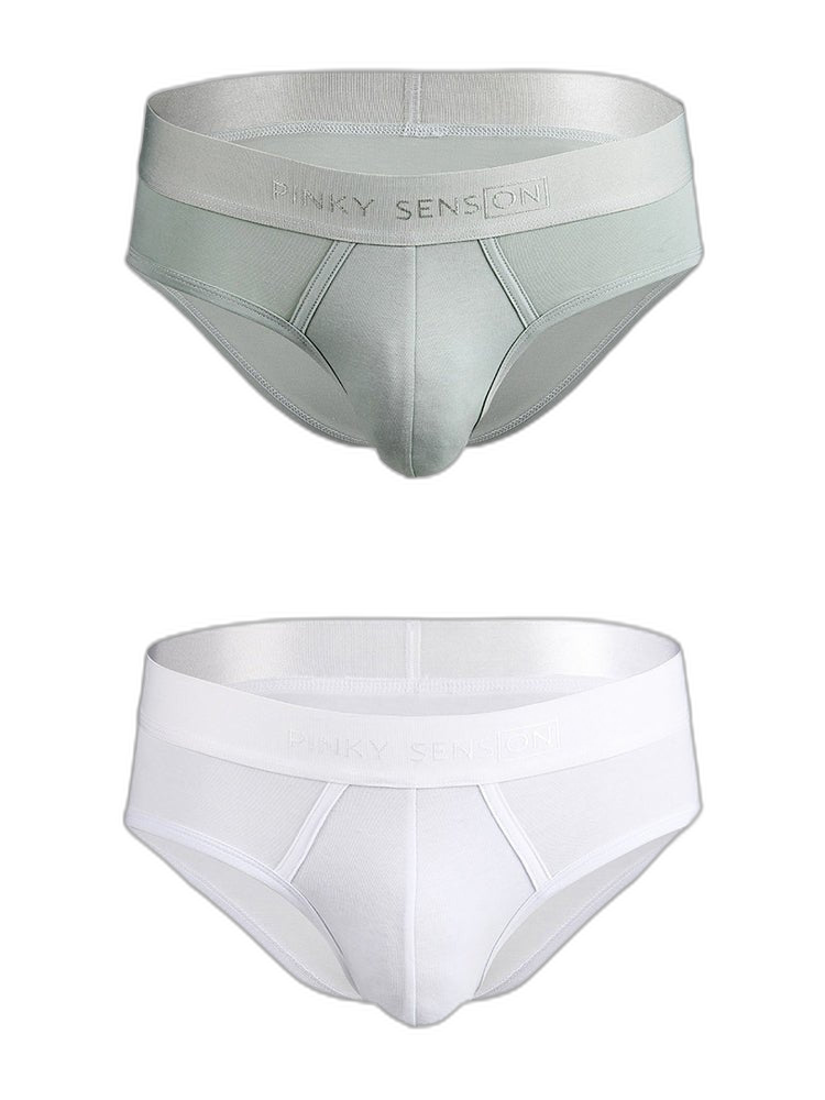 2 Pack Men’s Lightweight Cotton Pouch Briefs
