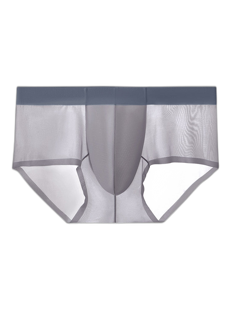 2 Pack Men's Ultra-Thin Breathable Antibacterial Crotch Briefs