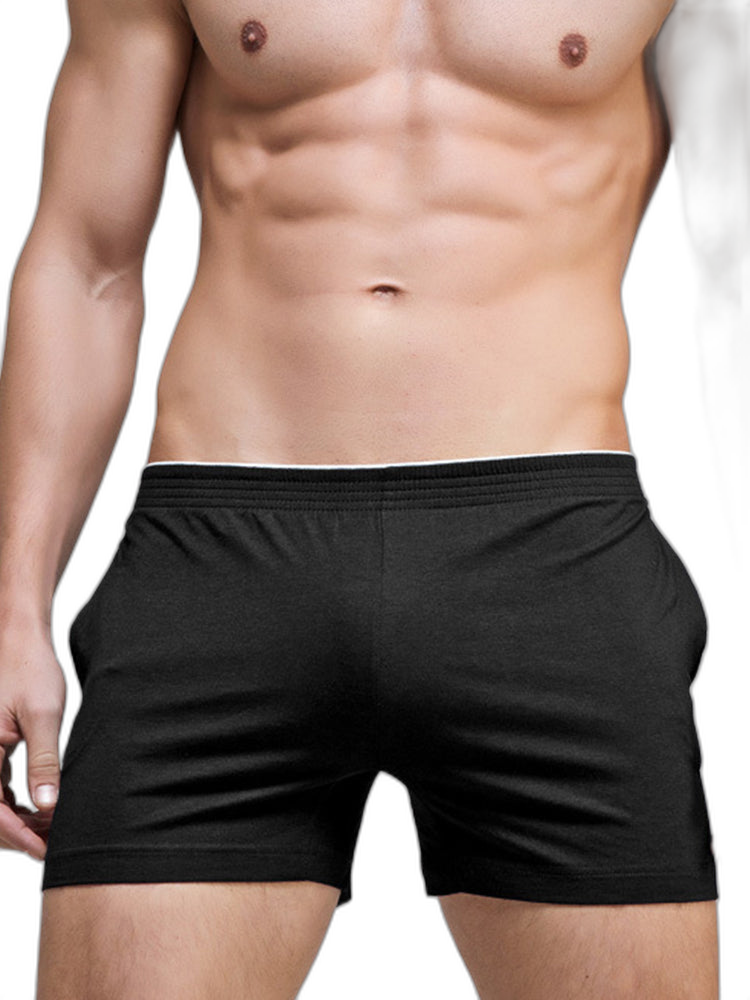 Solid Color Modal Home Boxers for Men