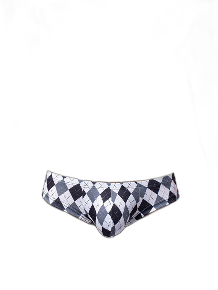 Men’s Low-Rise U-Convex Print Thong