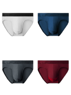 4 Pack Men's Comfortable Thin Pouch Breathable Mesh Briefs