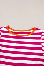Rose Red Striped Blouse Women UK | Casual Summer