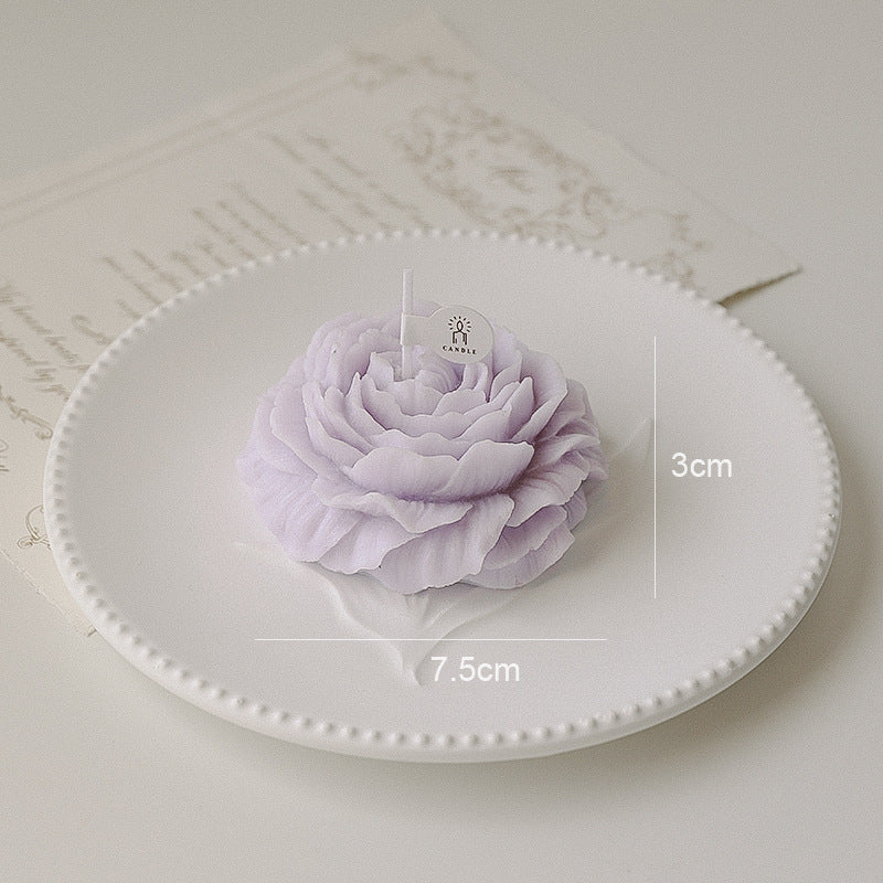 Aromatherapy With Hand Gift Peony Shape Candle Valentine's Day