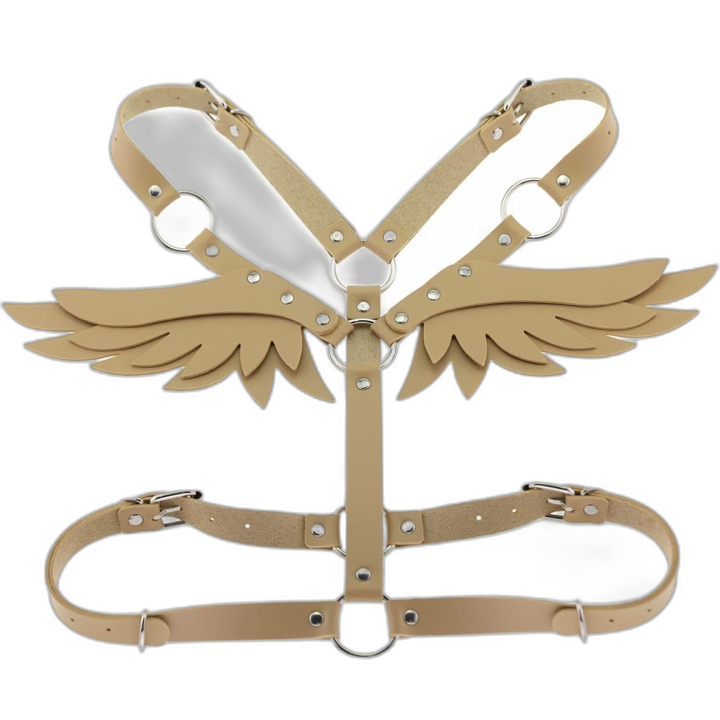 Angel Wings Leather Harness