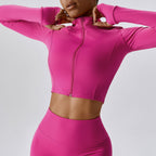 Slim-fit Fitness Long-sleeve Jacket Quick-dry Yoga Wear